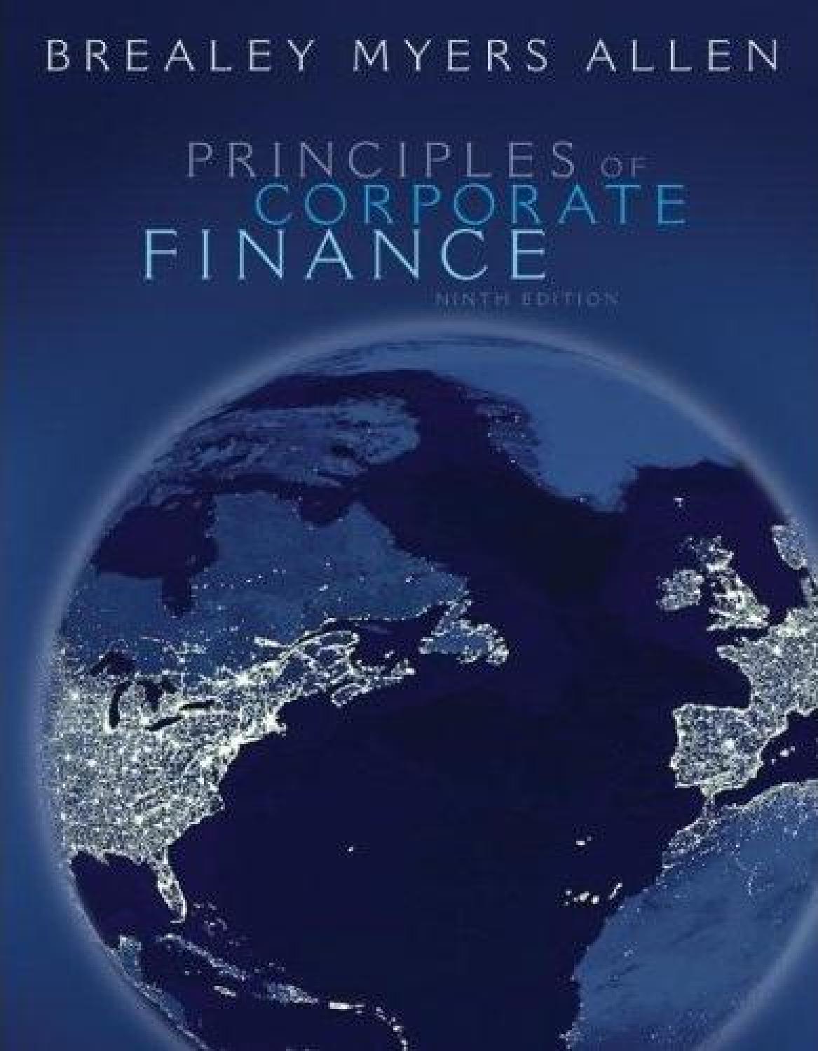 Principles of Corporate Finance, 9th edition