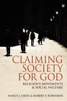 Claiming Society for God  Religious Movements and Social Welfare