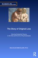 The Story of Original Loss  Art  Creativity  and Psychoanalysis Book Series