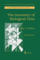 The Geometry of Biological Time  Interdisciplinary Applied Mathematics  12