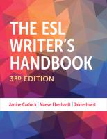 The ESL Writer s Handbook  3rd Edition
