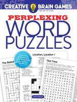 Creative Brain Games Perplexing Word Puzzles  Dover Puzzle Books