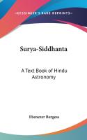 Surya-Siddhanta: A Text Book of Hindu Astronomy