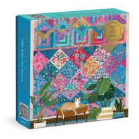 Galison Quilter s Corner   1000 Piece Victoria Ball Jigsaw Puzzle Featuring Beautiful Artwork of Qu