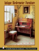 Antique Biedermeier Furniture  Schiffer Book for Collectors