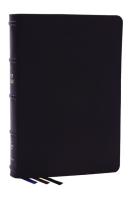 Nkjv, Large Print Thinline Reference Bible, Blue Letter, MacLaren Series, Genuine Leather, Black, Co