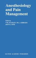 Anesthesiology and Pain Management  Developments in Critical Care Medicine and Anaesthesiology  24
