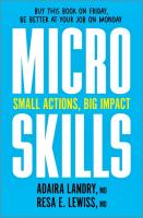 MicroSkills  Small Actions  Big Impact