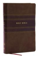 NKJV Personal Size Large Print Bible with 43 000 Cross References  Brown Leathersoft  Red Letter  C