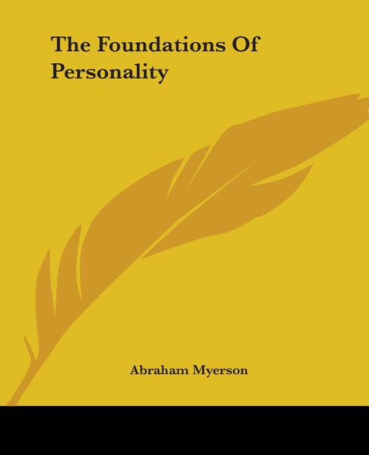 Foundations Of Personality