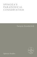 Spinoza s Paradoxical Conservatism  Spinoza Studies