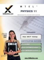 MTEL Physics 11 Teacher Certification Test Prep Study Guide