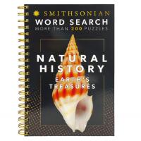 Smithsonian Word Search Natural History  Earth s Treasures   Spiral Bound Puzzle Multi Level Word S