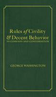 Rules of Civility   Decent Behavior In Company and Conversation