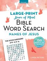 Peace of Mind Bible Word Search  Names of Jesus