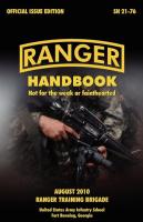 Ranger Handbook  The Official U S  Army Ranger Handbook Sh21 76  Revised August 2010