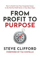 From Profit to Purpose: How to switch from your corporate career to the not-for-profit sector in fou