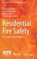 Residential Fire Safety  An Interdisciplinary Approach  The Society of Fire Protection Engineers Se