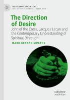 The Direction of Desire  John of the Cross  Jacques Lacan and the Contemporary Understanding of Spi