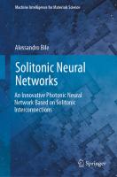 Solitonic Neural Networks  An Innovative Photonic Neural Network Based on Solitonic Interconnection