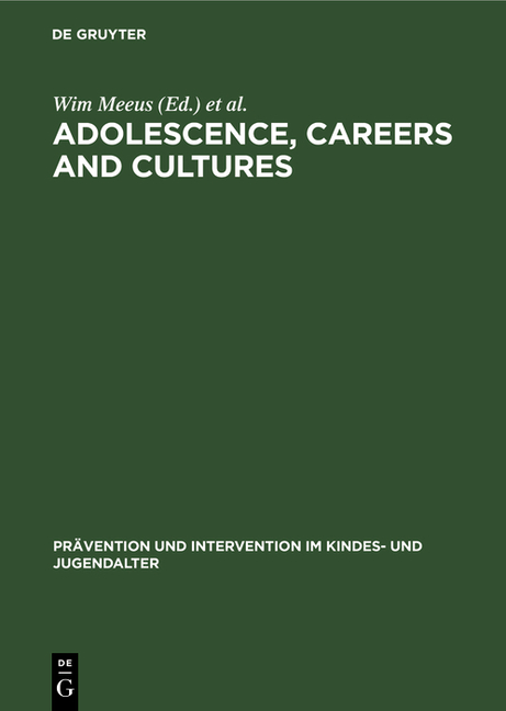 Adolescence, Careers and Cultures (Reprint 2020)