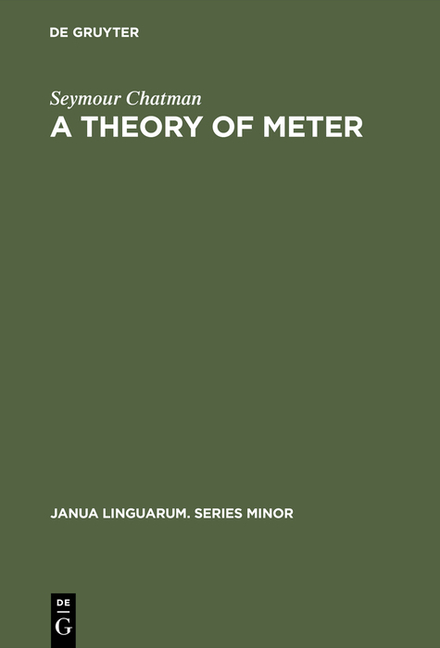 Theory of Meter (Reprint 2016)