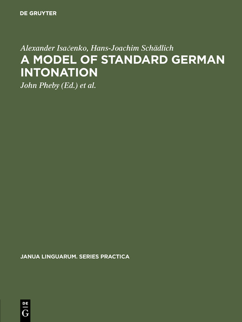 Model of Standard German Intonation (Reprint 2017)
