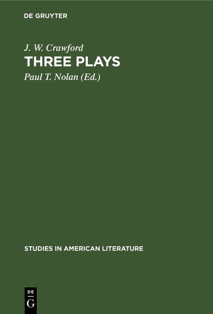 Three Plays (Reprint 2019)