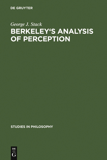 Berkeley's Analysis of Perception (2. Print. Reprint 2012)