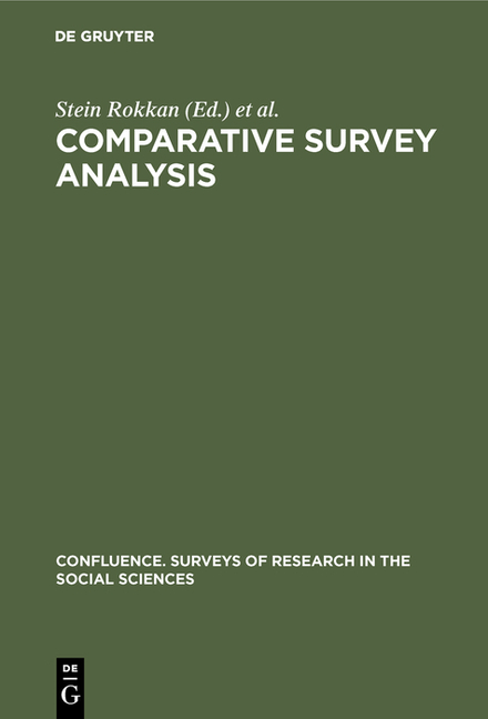 Comparative Survey Analysis (Reprint 2018)