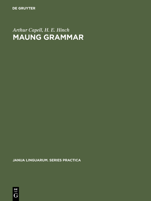 Maung Grammar: Texts and Vocabulary (Reprint 2017)