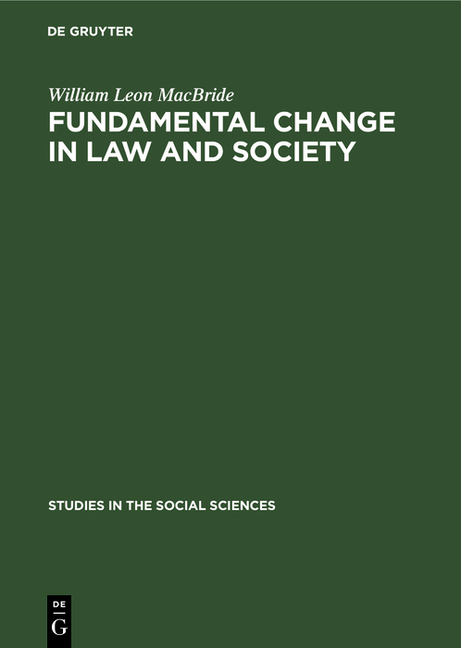 Fundamental Change in Law and Society: Hart and Sartre on Revolution (Reprint 2019)