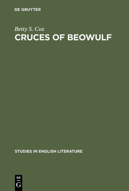Cruces of Beowulf (Reprint 2015)