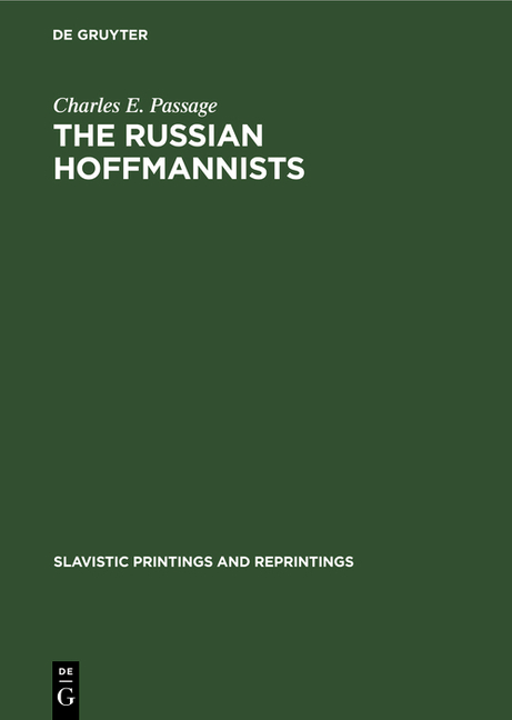 Russian Hoffmannists (Reprint 2020)