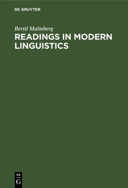 Readings in Modern Linguistics: An Anthology (Reprint 2019)