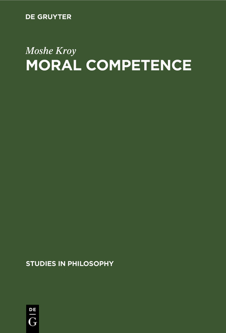Moral Competence (Reprint 2019)