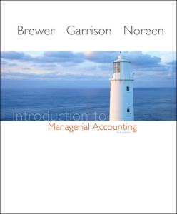 Introduction to Managerial Accounting 3rd edition