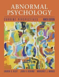 Abnormal Psychology: Current Perspectives win MINDMAP CD.
