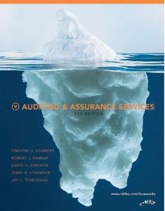 Auditing & Assurance Services, 4th edition