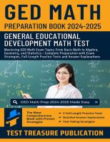 GED Math Preparation Book 2024-2025: Mastering GED Math Exam Topics From Basic Math to Algebra, Geom