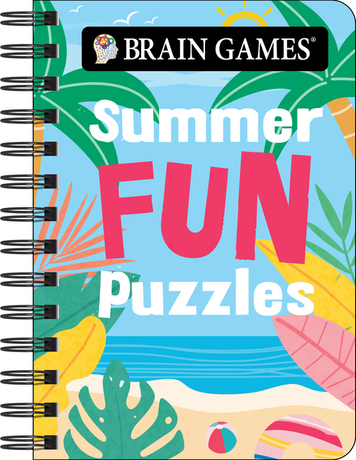 Brain Games - To Go - Summer Fun Puzzles 180+ Variety Puzzles Compact & Portable for Travel Beach, V