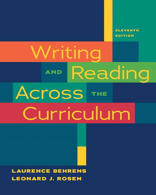 Writing and reading across the curriculum 11th edition saanjhi
