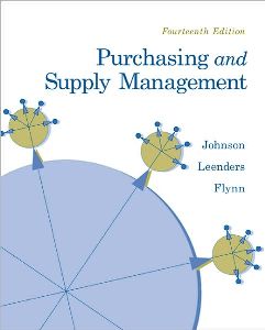 Purchasing and Supply Management 14th edition