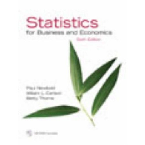 Statistics for Business and Economics and Student CD (6th Edition)
